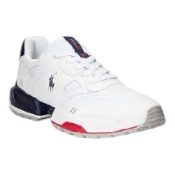 Polo by Ralph Lauren Men's White and Navy Sneakers